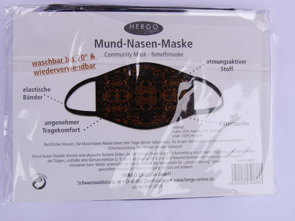 Mund-Nasen-Maske "Ornament"