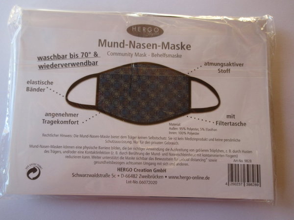 Mund-Nasen-Maske "Crystal"