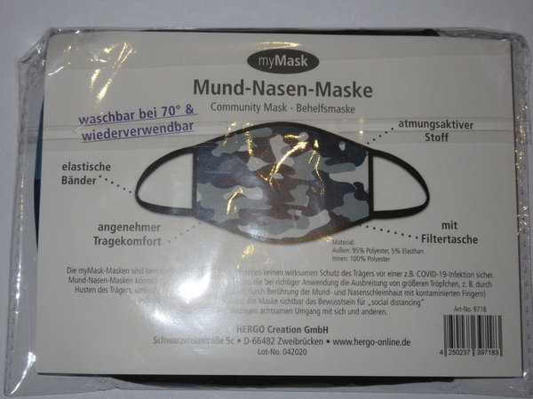 Mund-Nasen-Maske "Camouflage"