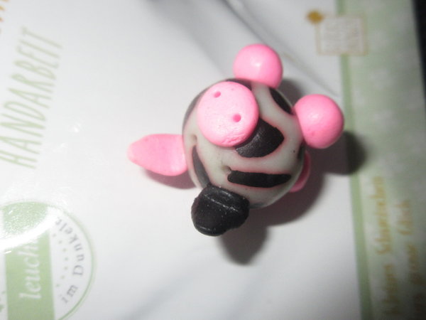 Swiggie® Glücksschweinchen auf Karte "Kuh"