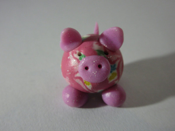 Swiggie® Glücksschweinchen auf Karte "Mia Mandelblüte"