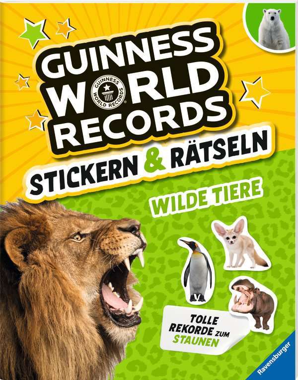 Guinness World Records, Stickern & Rätseln - Wilde Tiere